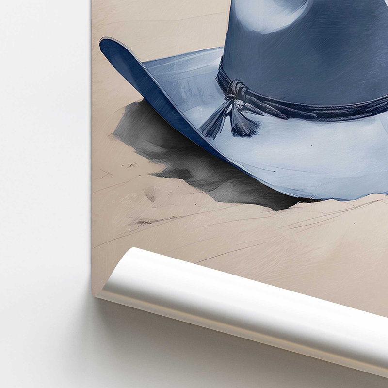 «Cowboy Essentials in Blue II», impression roulée, H 16 po x l 12 po