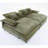  109" W Oversized Double Lounge Chaise-776345993