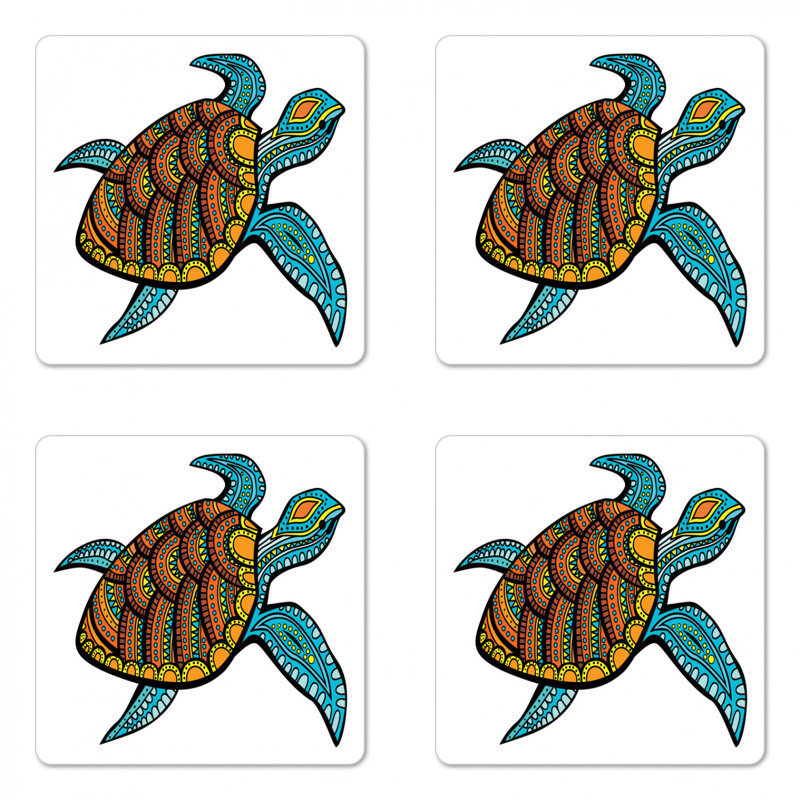 Square 4 Piece Coaster Set