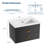24 Inch Bathroom Vanity with Sink, Floating Wall Mounted Bathroom Storage Cabinet with 2 Soft-Close Drawers & Gold Handles, Modern Vanity Cabinet, Easy to Assemble, Black Sink Vanity Combo Set-1281400948-1281400949