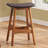 Upholstered Counter Stool with Solid Wood Frame-12512886