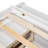 Small Space Bedroom Use: White-Toned Solid Pine Full Size Platform Bed with Integrated Multi-Storage Compartments