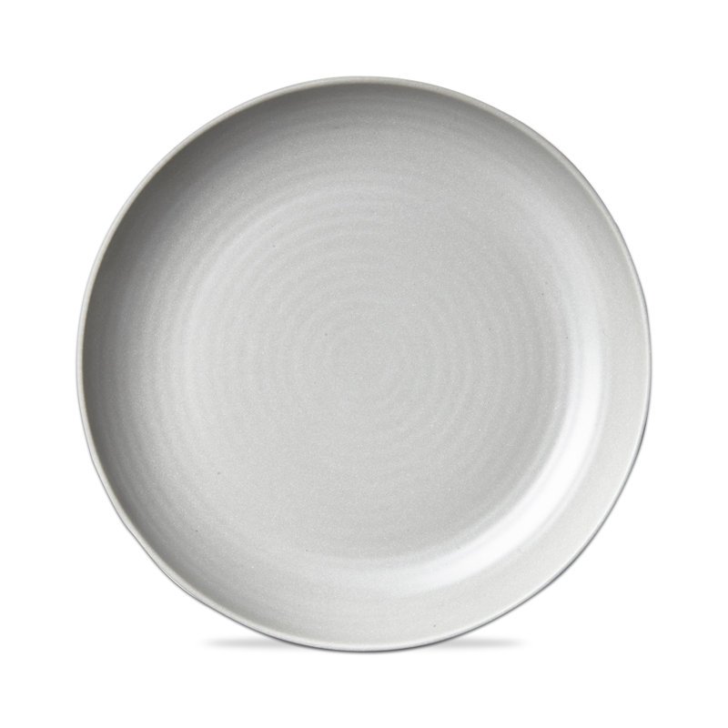 Brooklyn Melamine Dinner Plate, Light Gray