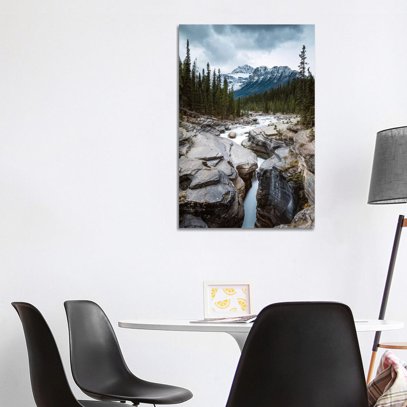 Mistaya Canyon In The Rockies by Matteo Colombo - Wrapped Canvas Print, 101.6 cm H x 66.04 cm W x 3.175 cm D