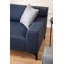 Elegant 3-Seat Sofa, Blue Fabric, 84.6 x 34.3 x 33.9 inches | BEECH WOOD & CHIPBOARD Frame, 100% Polyester | Includes 2 Pillows, Dry-Cleanable, Fixed Cushions, Perfect for Scandinavian & Industrial Spaces-1752558952-1807222274