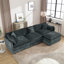 Canapé-lit en chenille moderne avec repose-pieds-1076184504-1076184510