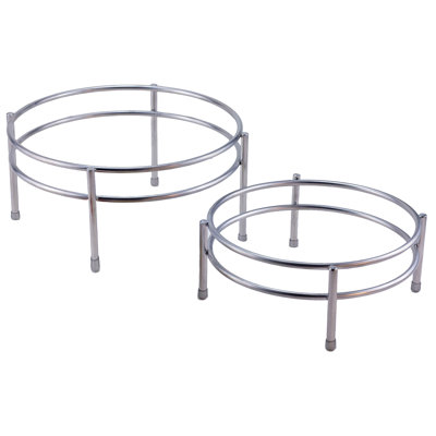 IRS-06 - Rise ronde en acier inoxydable de 10 po avec finition brossée, 4 po de hauteur