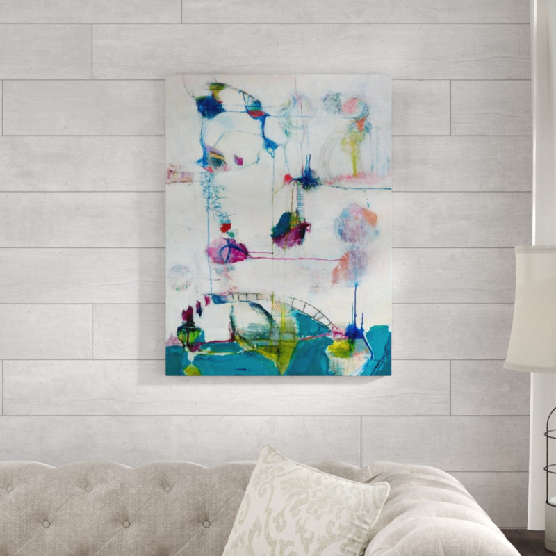 Travelling par Susie Zolghadri - Peinture, Couche de verre, H 67 po x l 50 po x P 1,5 po