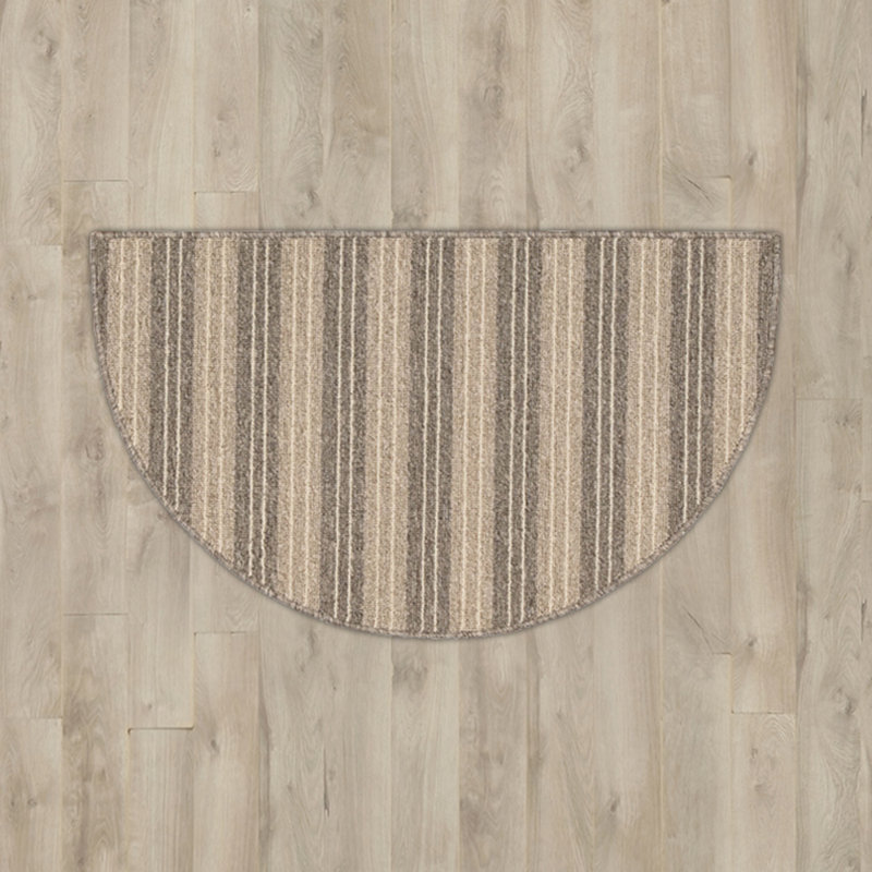 Tapis à rayures taupe area Matys