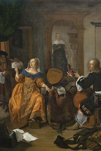 Fête musicale-impression, H 36 po x l 24 po x P 1,5 po