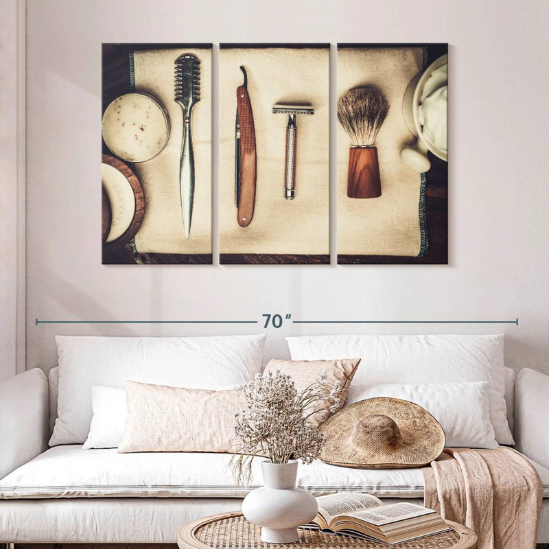 Shuttleworth Hair Shaving Basics, 32" H x 50" W