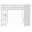 Lit mezzanine simple avec tablettes et amp; Rangement - Aucun sommier requis, robuste et robuste Durable!-585222587