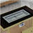 43" Propane Gas Fire Pit Table, 60,000 BTU Rectangular Open Weave Wicker Fire Pit with Glass Windscreen, Suitable for Outdoor Patio, Balcony, Garden, and Backyard-1954739416