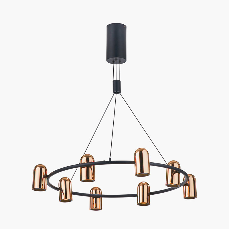Beverlie 8 - Light Waggon Wheel LED Chandelier