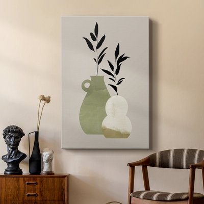 Simple Bud Vases II -Custom Wrapped Gallery Cavas