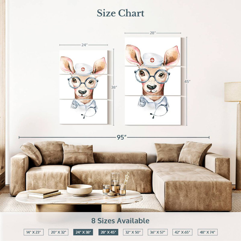 Ketti Doctor Deer, 38" H x 24" W