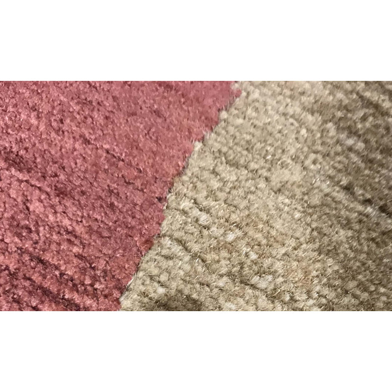 Hand-Knotted High-Quality Red and Brown Area Rug