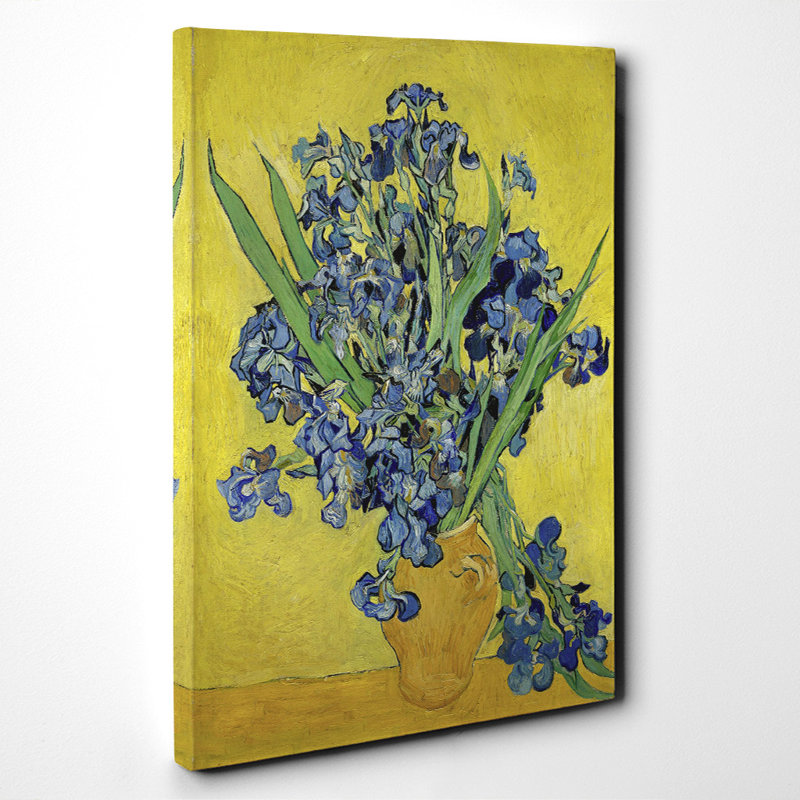 Iris Irises Flowers by Vincent Van Gogh - Wrapped Canvas, 60cm H x 40cm W