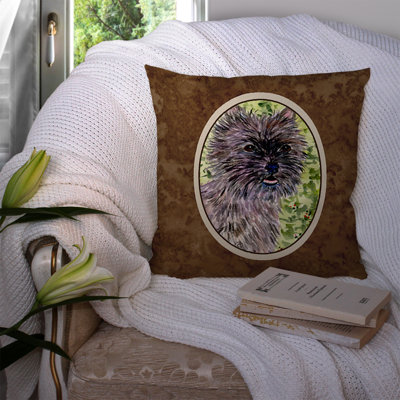 Cairn Terrier Outdoor Reversible Throw Pillow