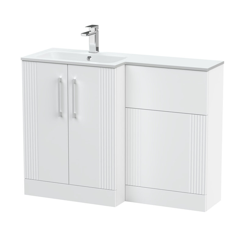 Deco 1105 mm Bathroom Vanity, Satin White