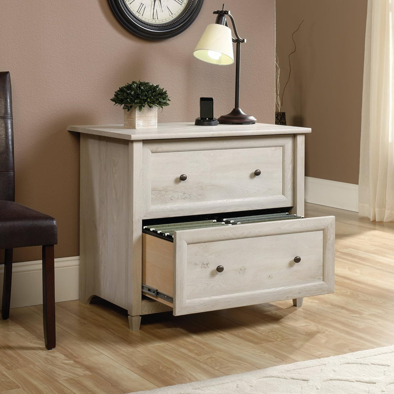 Estate Black 2-Drawer Lateral File Cabinet with Full Extension Slides