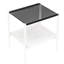 2 tables de bout pour le salon, verre trempé gris et L 19,1 po x l 15,51 po H 20,71 po, capacité de charge de 110 lb, surface lisse et table de 2, mobilier de pièce, apparence élégante-251482026-251482025