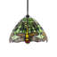 13 cm H Round Glass Pendant Shade ( No Direct Attachment Method ) in Green
