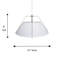 Luminaire suspendu conique unique à 2 lumières Lally-1601983365-1602175270