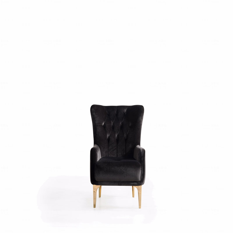 Chaise d'appoint de style moderne, Noir