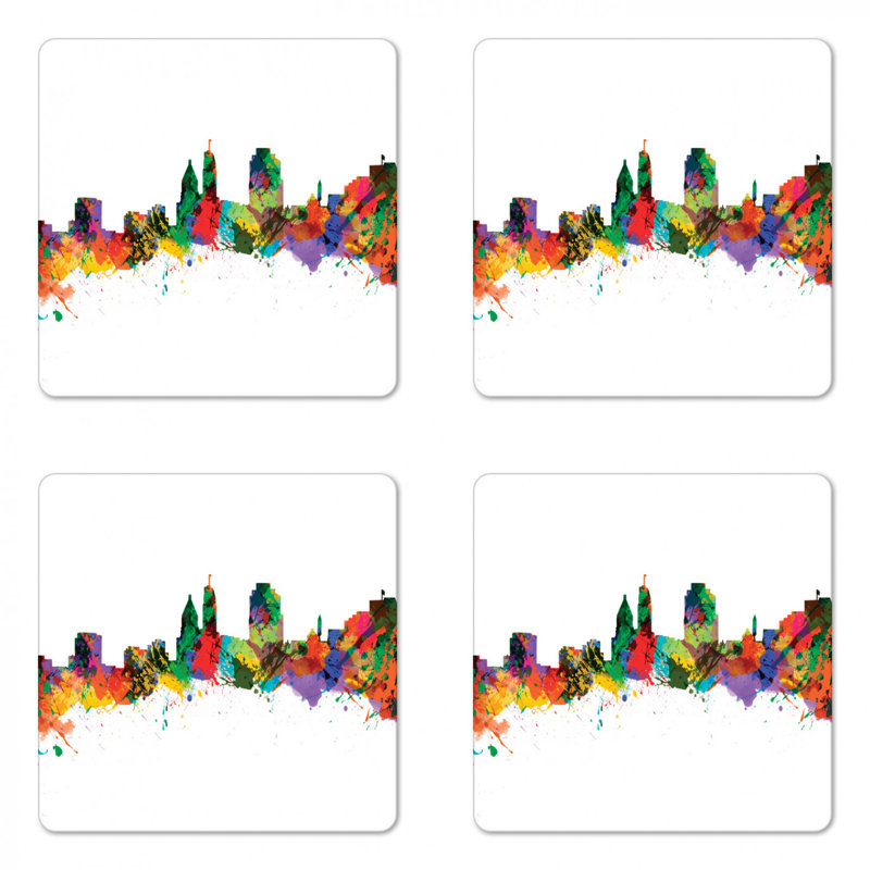 Square 4 Piece Coaster Set