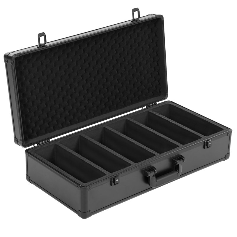 Boîte de rangement pour cartes à 6 rangées avec poignée