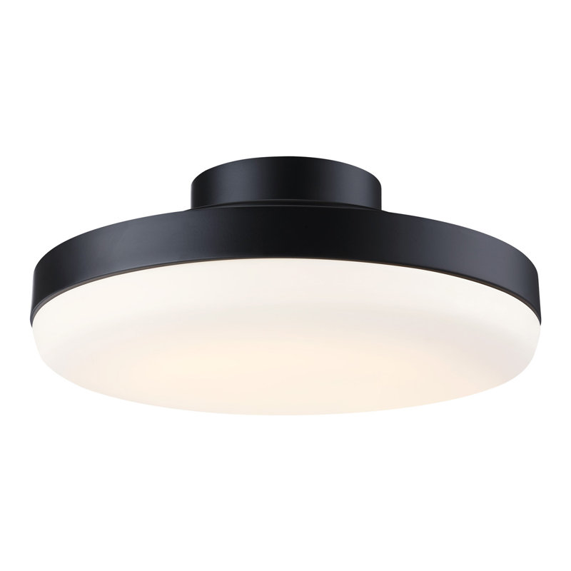 TriAire Custom Ceiling Fan 12 inch Correlated Color Temperature (CCT) Select LED Light Kit - Black, Matte Black