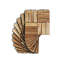 10 carreaux de terrasse imbriqués à carreaux, plancher de bois franc carré en acacia 12 "x 12" pour patio, banc, côté piscine-111706858