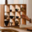 12 -Piece Cherry Solid Wood Cube Shelf