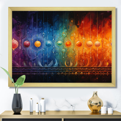 «Hindu Chakras Radiant Rainbow I», reproduction sur toile
