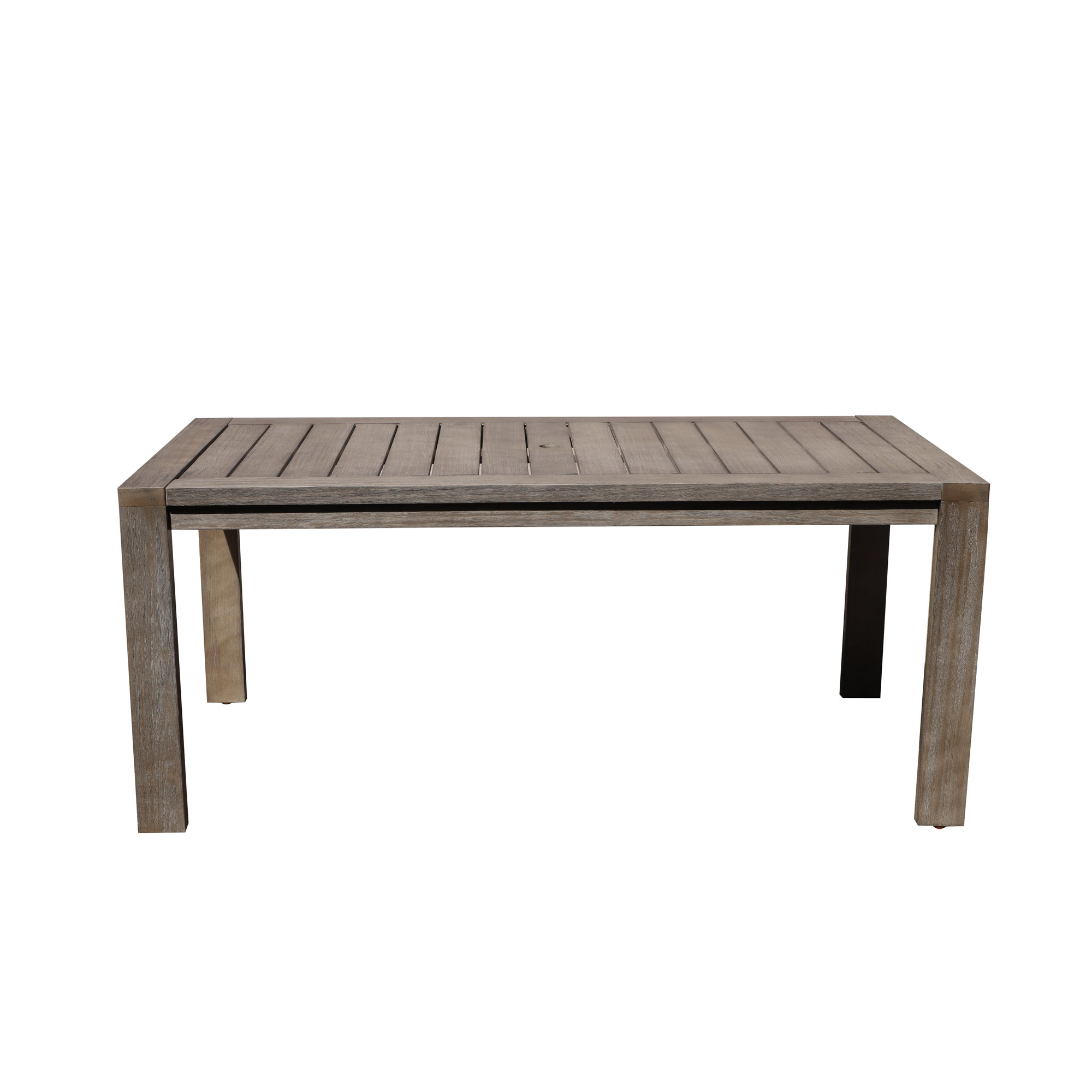 Joly Outdoor Dining Table, Gray, 30" H x 71" W x 35" D