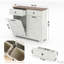 Armoire à déchets à double basculement Farmhouse pour poubelles 20 gallons Farmhouse-118220459