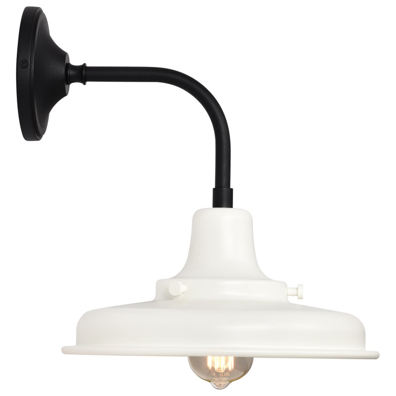 Ander Morris - Lanterne d'extérieur, H 13,38 po x l 12 po x P 13,55 po, Noir, Blanc