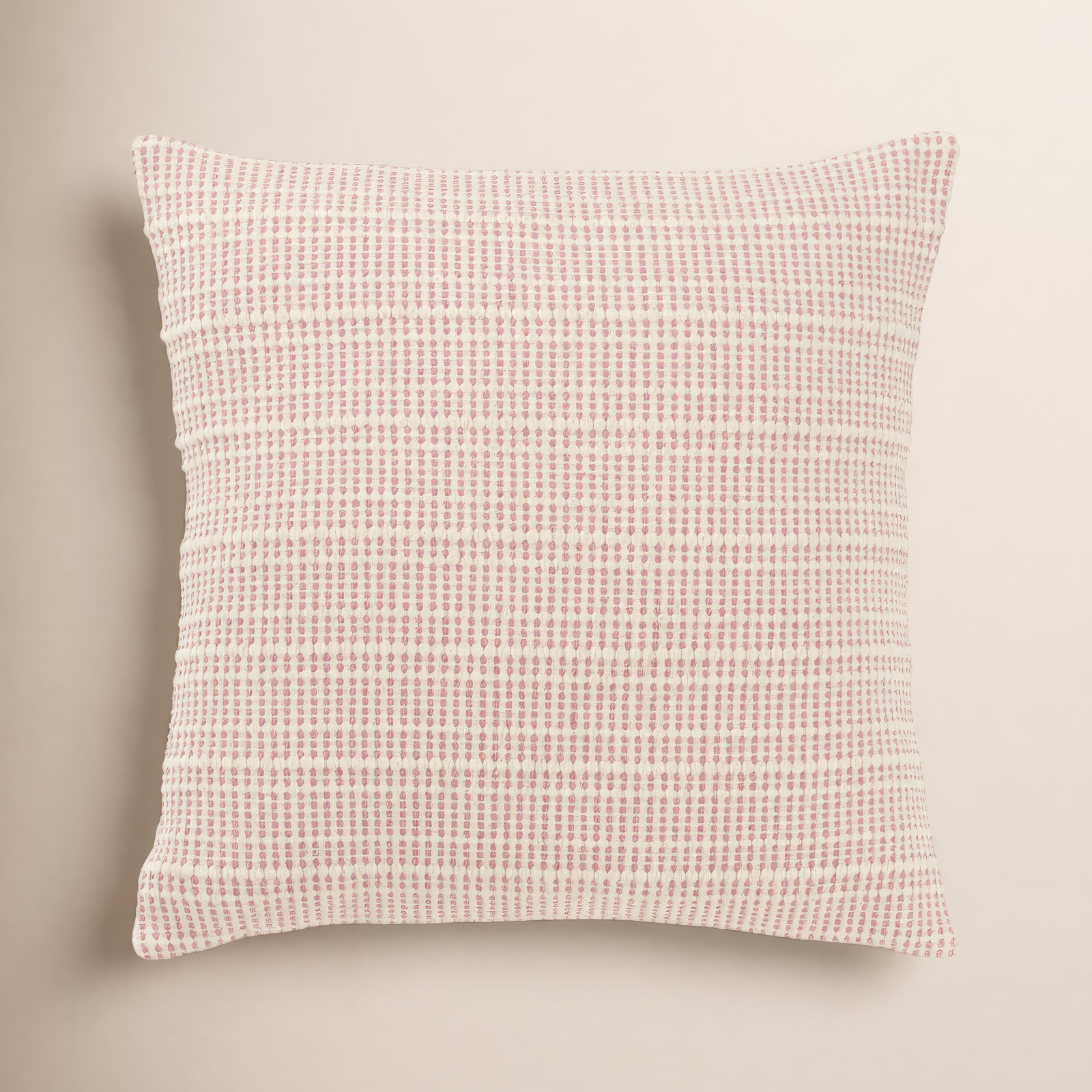 Migina Dots Cotton Throw Pillow, Pink