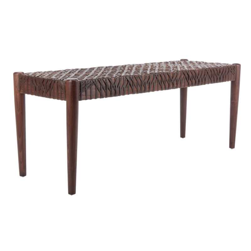Brailee Upholstered Bench, Brown