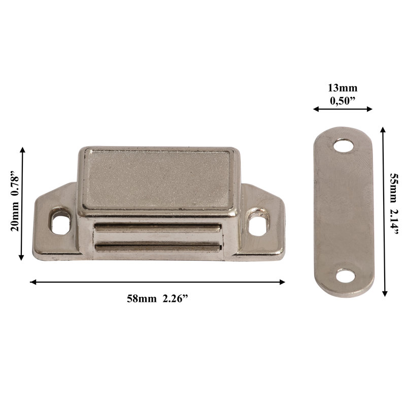 Heavy Duty Magnetic Door Catch Cupboard Cabinet Wardrobe Door Magnet Latch 6kg