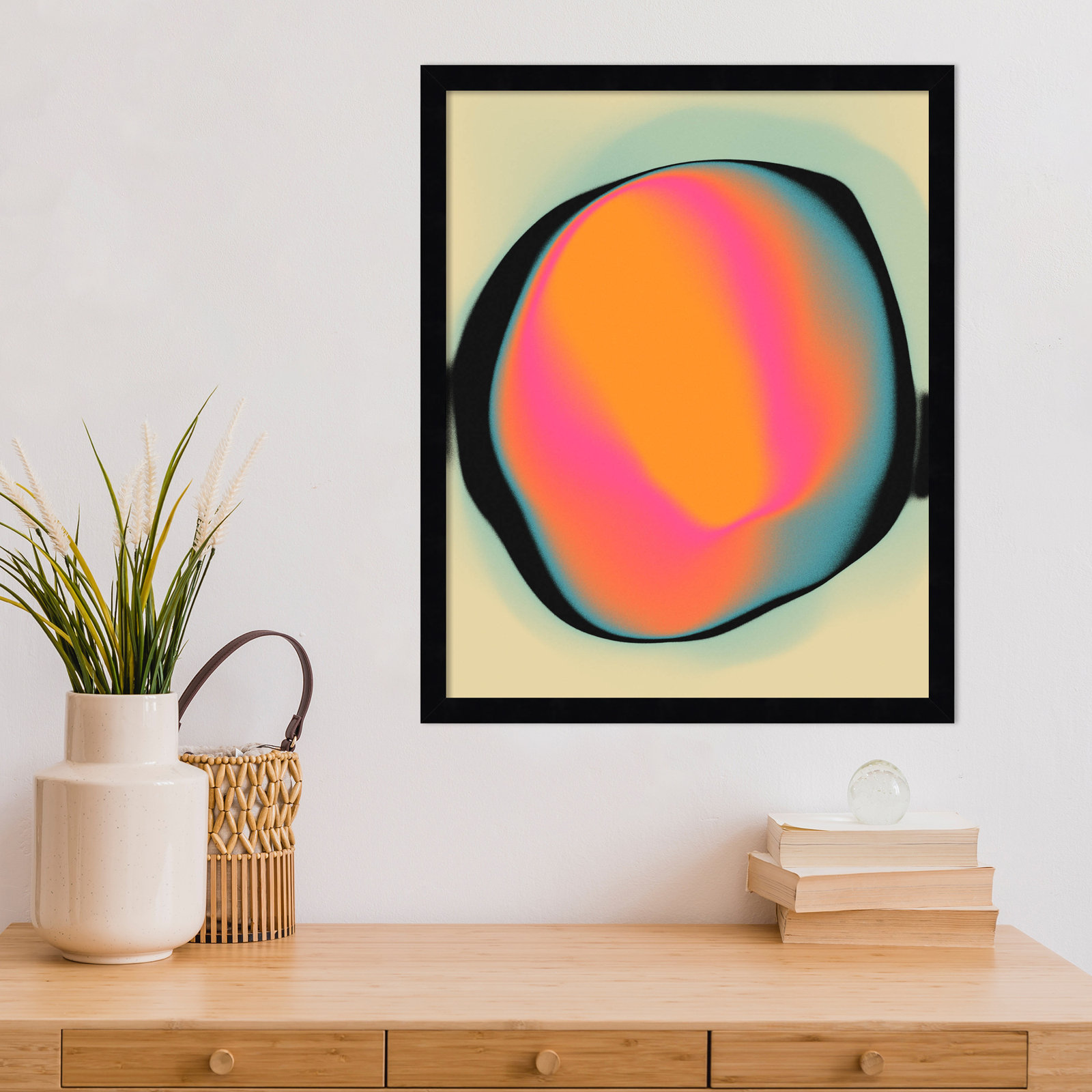 Ghost 2 Print by Jazzberry Blue, Black, 21" H x 17" W x 1" D