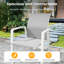 Chaise de patio empilable en aluminium Stemple, entièrement assemblée-500355536