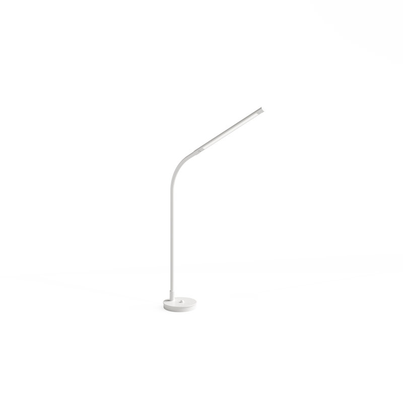 Resi 18.5" Desk Lamp with USB and Outlet, White