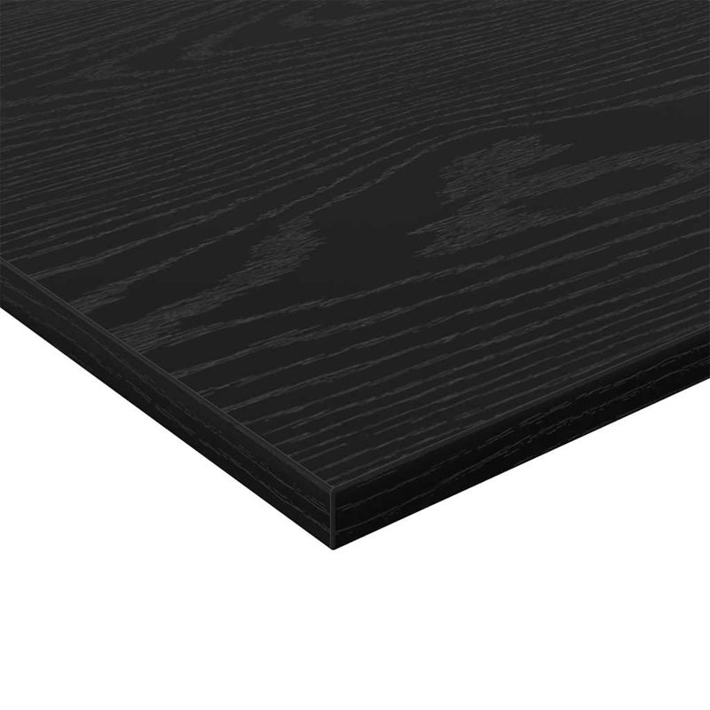 Bookshelf Board Extra Shelf Replacement Panel DIY Board Engineered Wood, (4 Shelves) 1.5cm H x 60cm W x 40cm D, Black