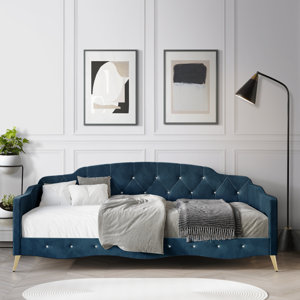 Arwilla Twin Size Daybed in Velvet