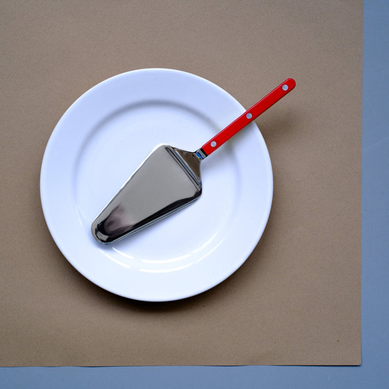 Bistrot Solid Cake Server, Red
