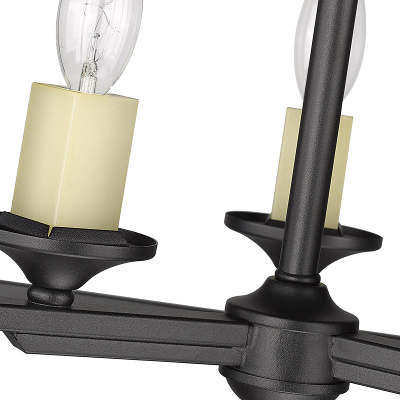 Grekin Semi Flush Mount, Natural Black