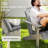 Set of 4 Outdoor Chair Cushions, High Back Adirondack Chair Cushion with Ties, High-Density Foam, Gray-577203375