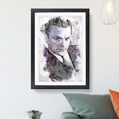 James Cagney in Abstract - Picture Frame Graphic Art Print